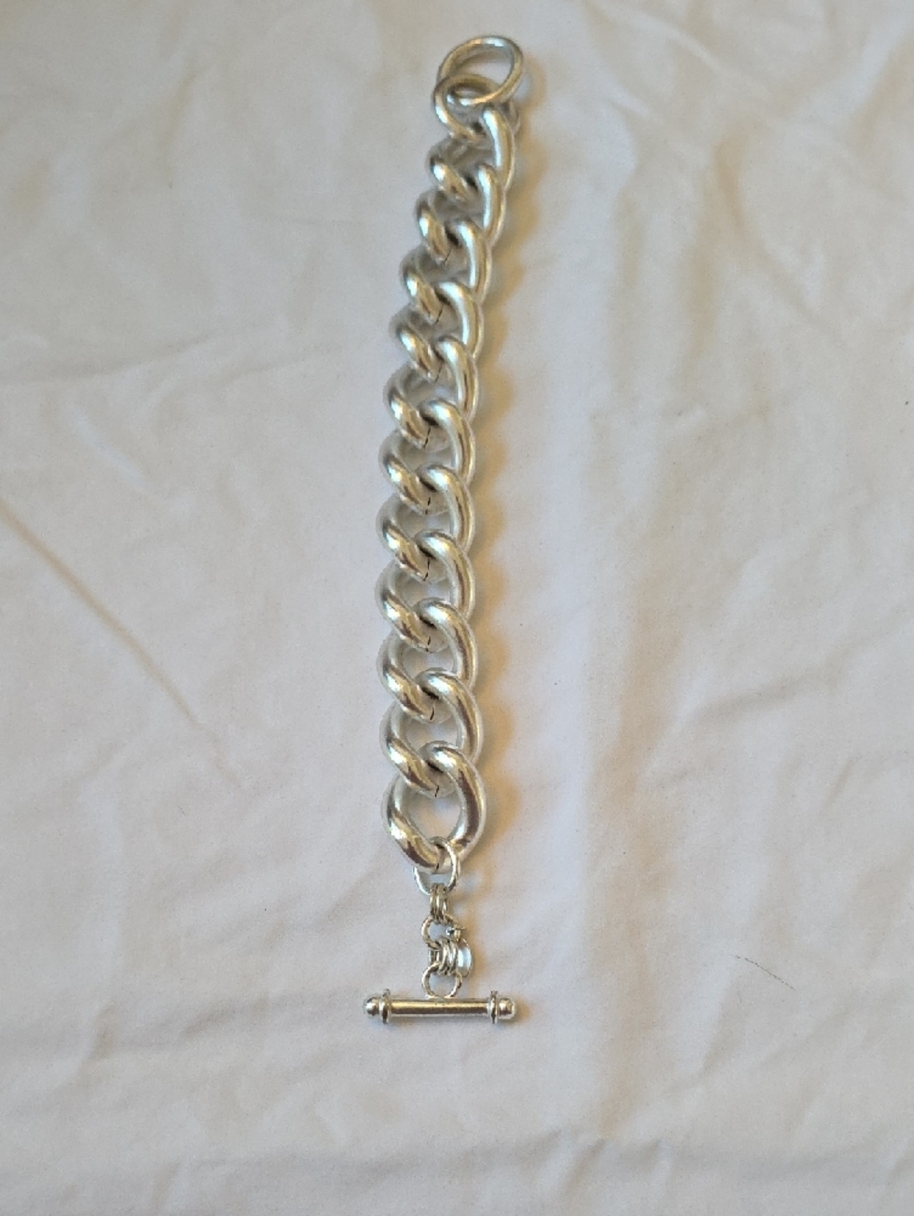 Best Brand Silver Tone Chunky Link Bracelet - Picture 6 of 6